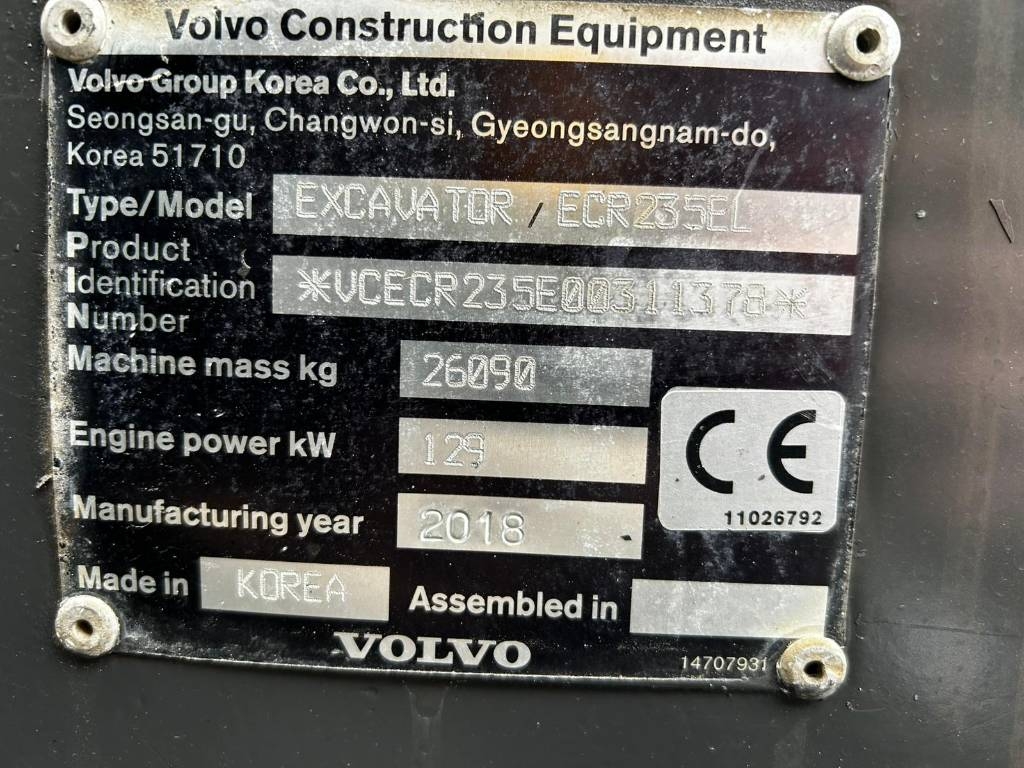 Volvo ECR 235 E / MYYTY , SOLD kuva 20