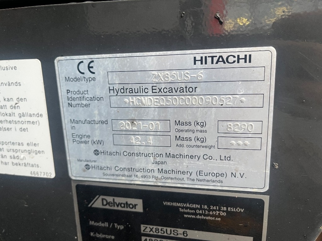 Hitachi ZX 85 / Myyty, Sold kuva 9