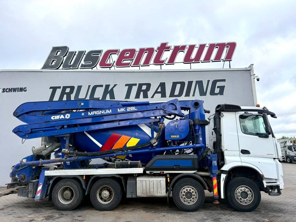 Camion pompe à béton Mercedes-Benz Arocs 3263 CIFA MK 28L / 9 cbm — occasion 2019