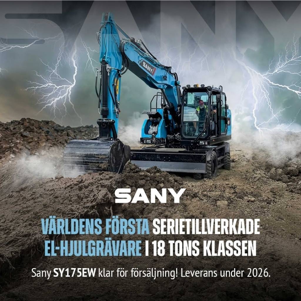 Sany Elektrisk Hjulgrävare SY 175 EW