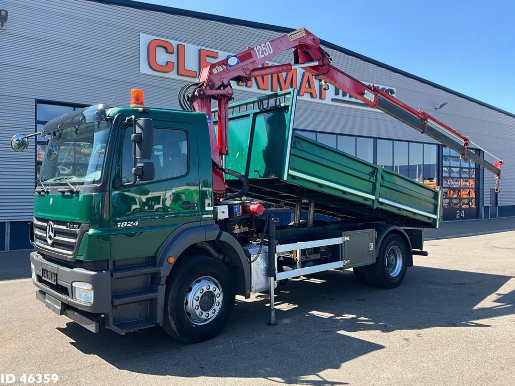 Mercedes-Benz Axor 1824 Manual Full steel HMF 12 Tonmeter laadkr
