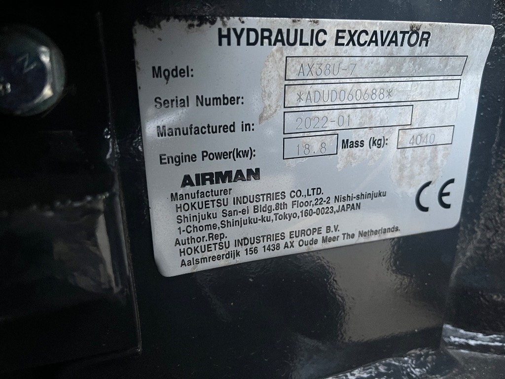 Airman AX 38 U / Engcon, 2 cubos, Rasvari kuva 9