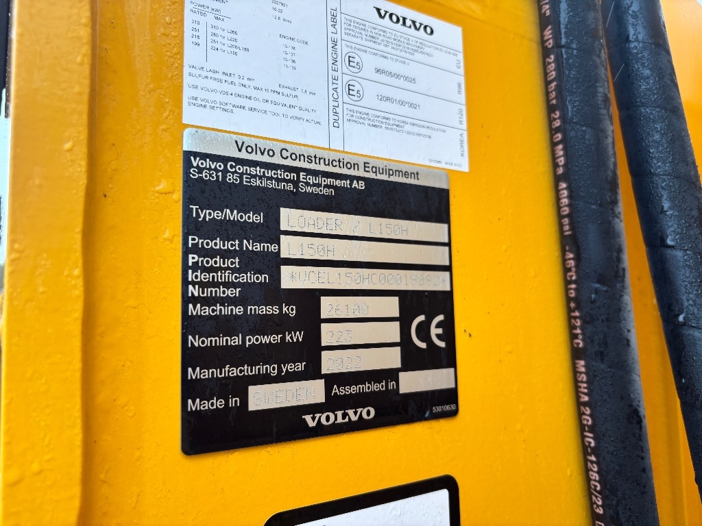 Volvo L 150 H / Найкраще обладнання, Stage V, Горизонтальний kuva 11