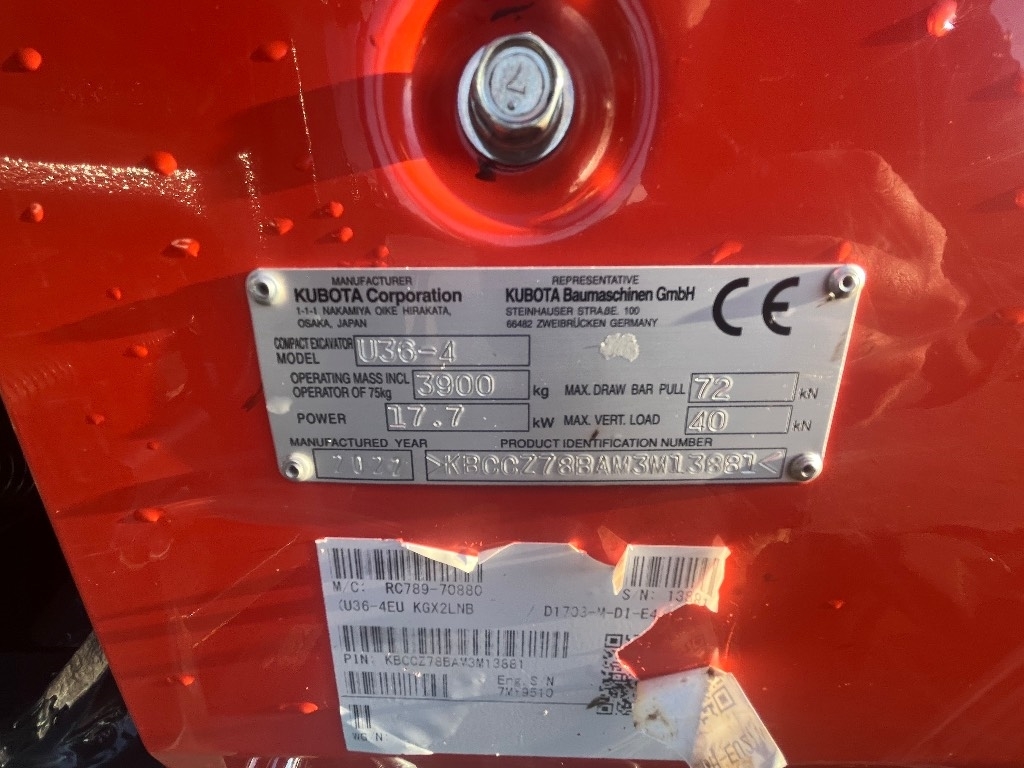 Kubota U 36-4 / Engcon, 3 buckets, Rasvari kuva 10