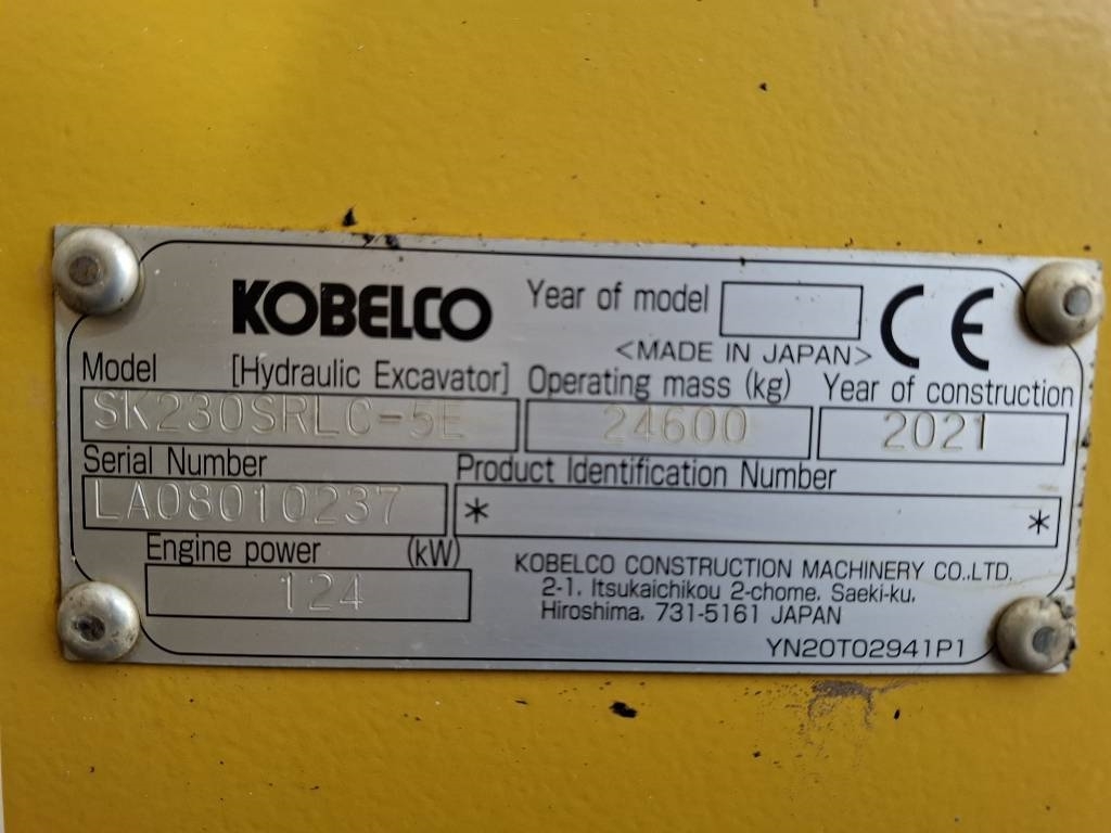 Kobelco SK 230 SRLC / Kontaktdon S70, fett, StageV, hink! kuva 15