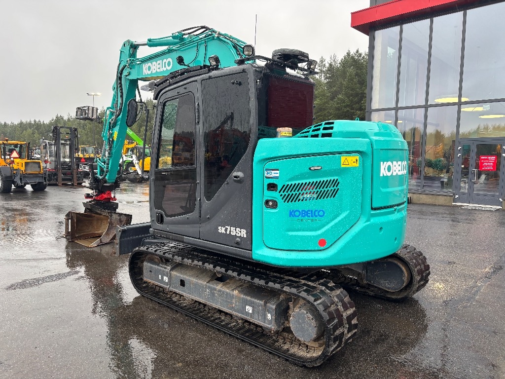 Kobelco SK 75 SR / Rotátor, 2 vedierka, Mazací tuk, Webasto kuva 3