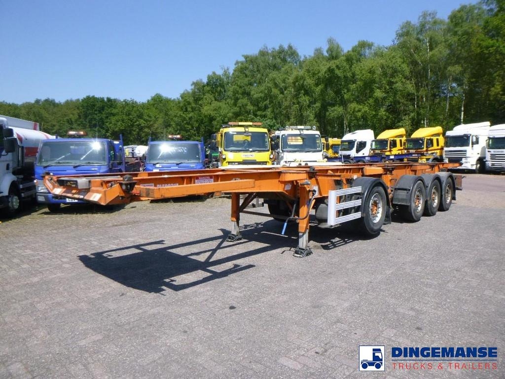 Dennison 4-axle container combi trailer (3 + 1 axles) 20-30
