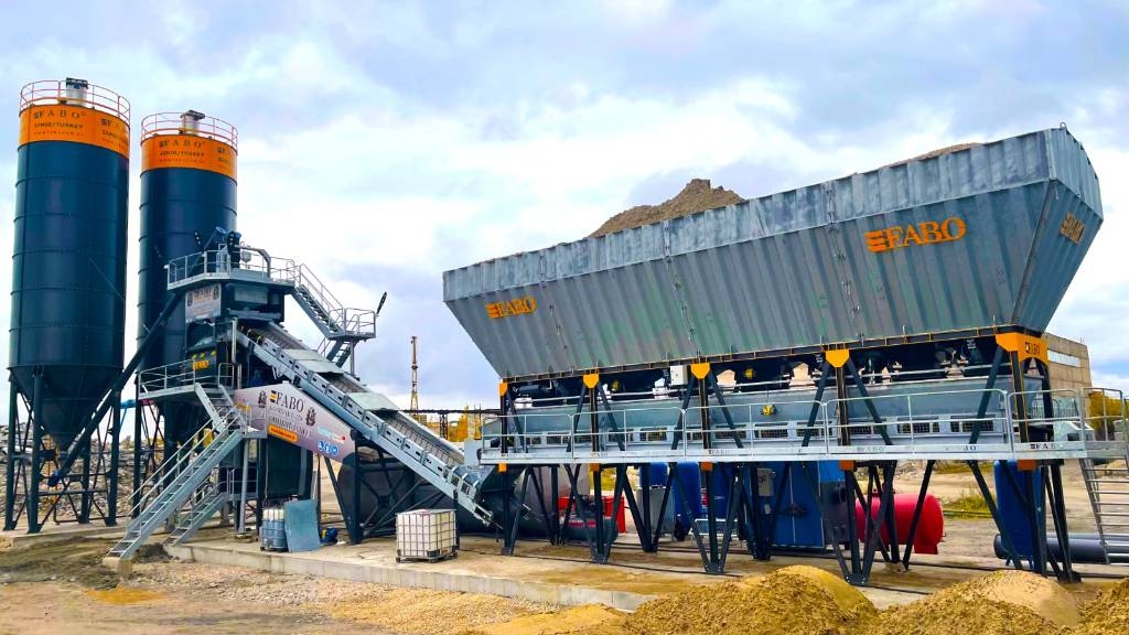Fabo CENTRALE À BÉTON COMPACTE À GODET - 120 M3/H