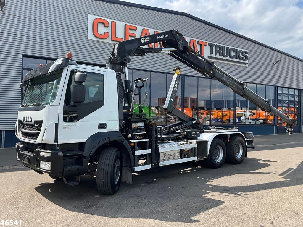 Iveco Trakker AD410T 6x4 Euro 6 Hiab 18 Tonmeter laadkra