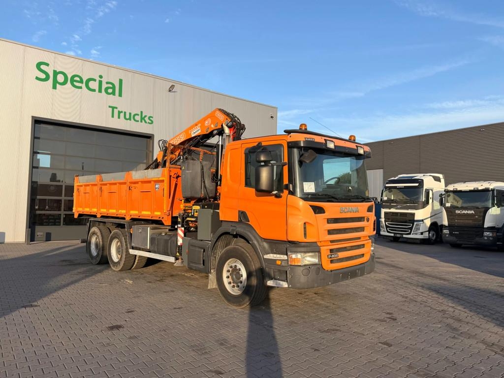 Scania P400 6x4 / Kipper / Retarder / Fassi F235AXP.24 /