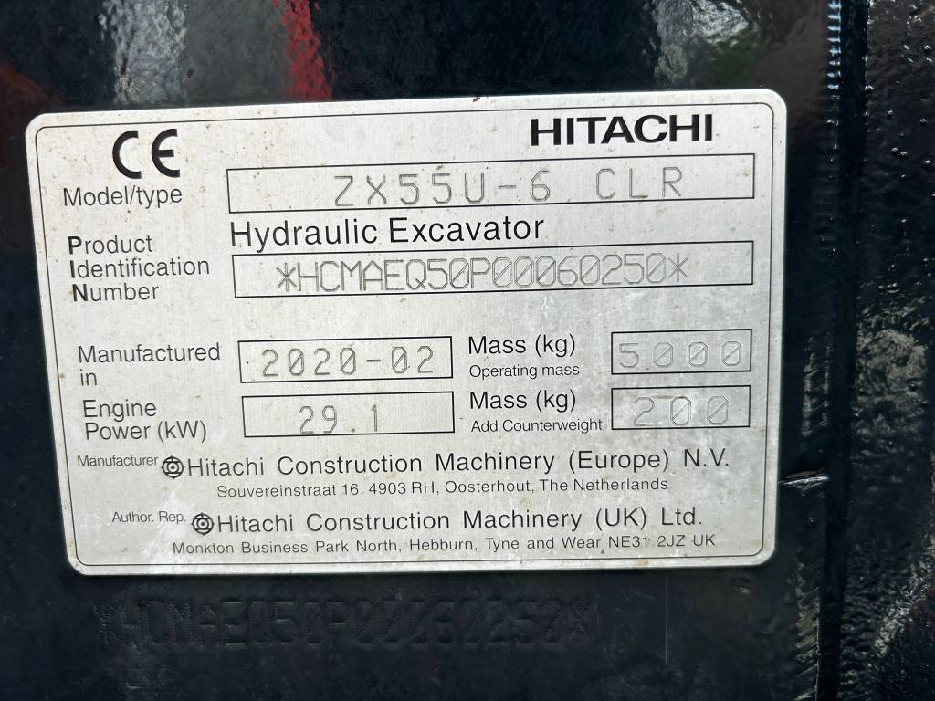 Hitachi ZX 55 U-6 CLR/ Myyty, säljs kuva 13