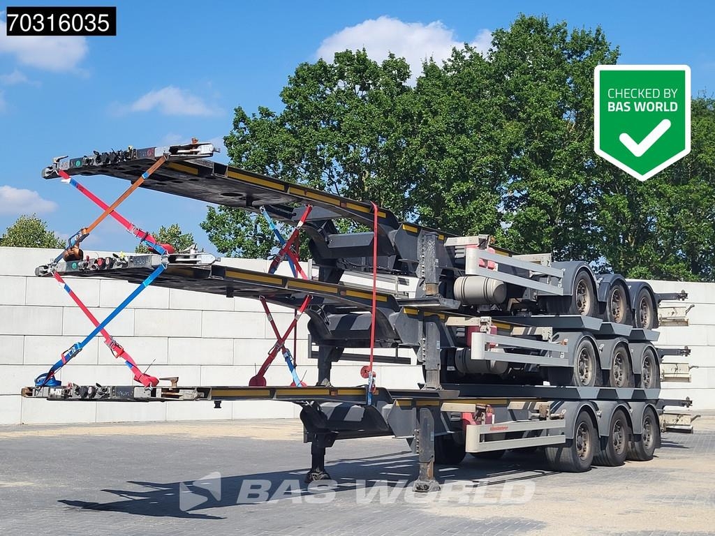 Semi-remorque porte-conteneur Kässbohrer CS 3 axles Axle Stack — occasion 2018