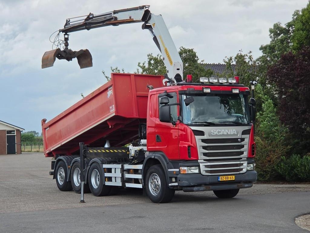 Scania G 400 B 8X4*4 TRIPLE!! CRANE/TIPPER!! NL TRUCK!