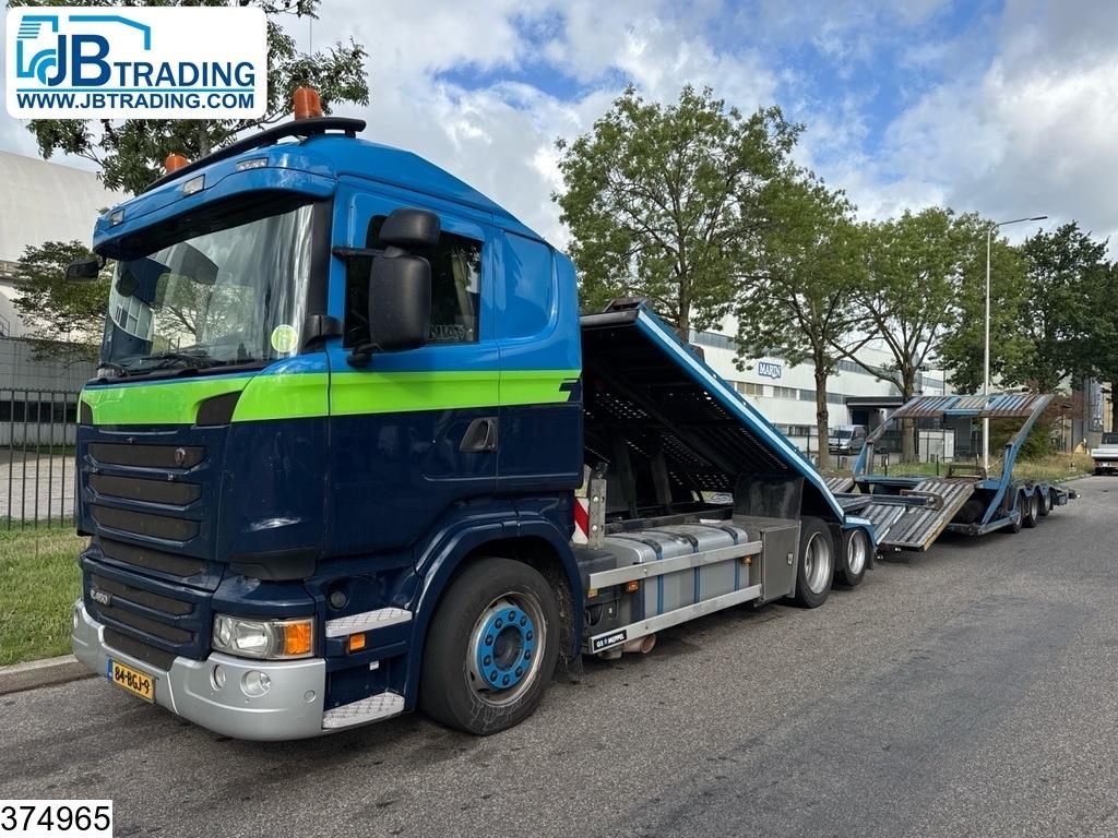 Camion porte-engins Scania R 450 6x2, EURO 6, Retarder, Combi, GS Meppel — occasion 2015