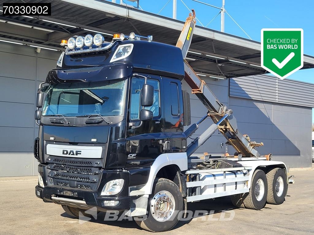 DAF CF 510 CF 6X4 20tons hooklift Steelsuspension Big-