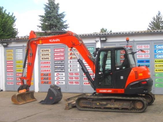 Mini-pelle Kubota KX080-4a2 * 2x Löffel * * AIRCONDITION * — occasion 2021, 3 127 h