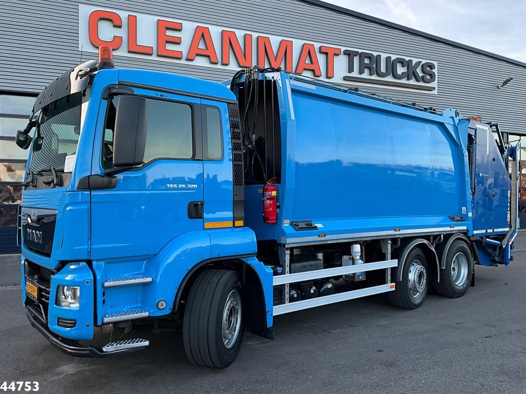 MAN TGS 26.320 Euro 6 Geesink 20m³ + Welvaarts weighin