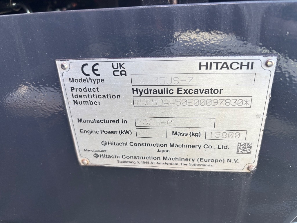 هيتاشي ZX 135 US-7 / جاهز الآن! kuva 9