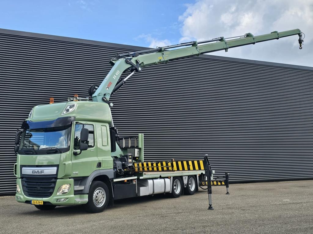 Camion plateau grue DAF CF 440 6x2 / HIAB 42 tm / KRAN — occasion 2017