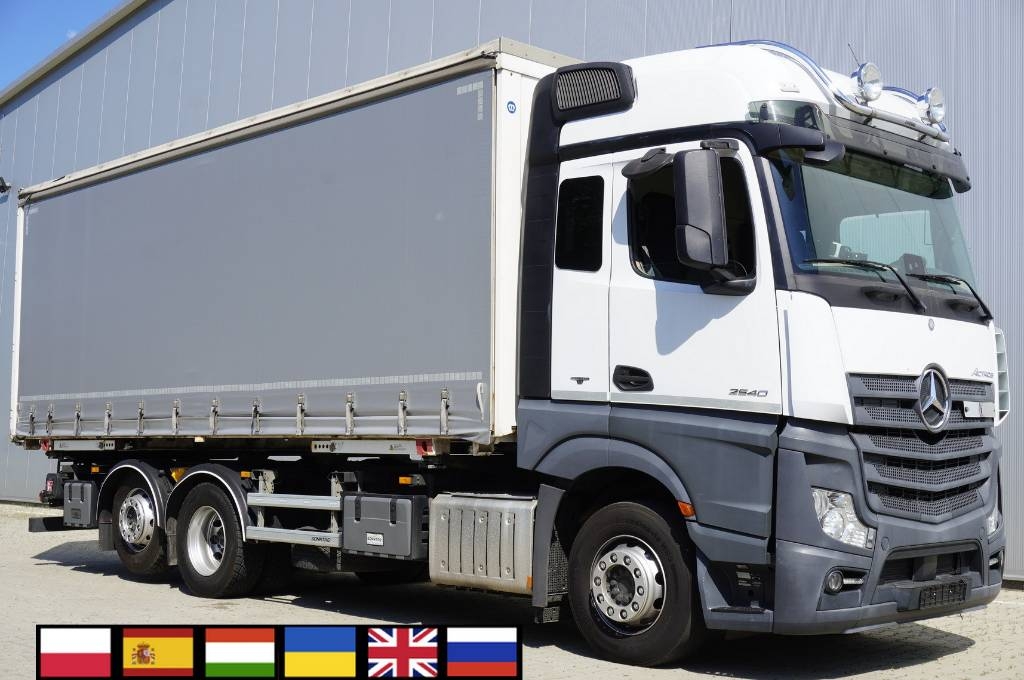 Mercedes-Benz Actros 2540 6×2 / 90 tho. km! / 18 EPAL curtainsid