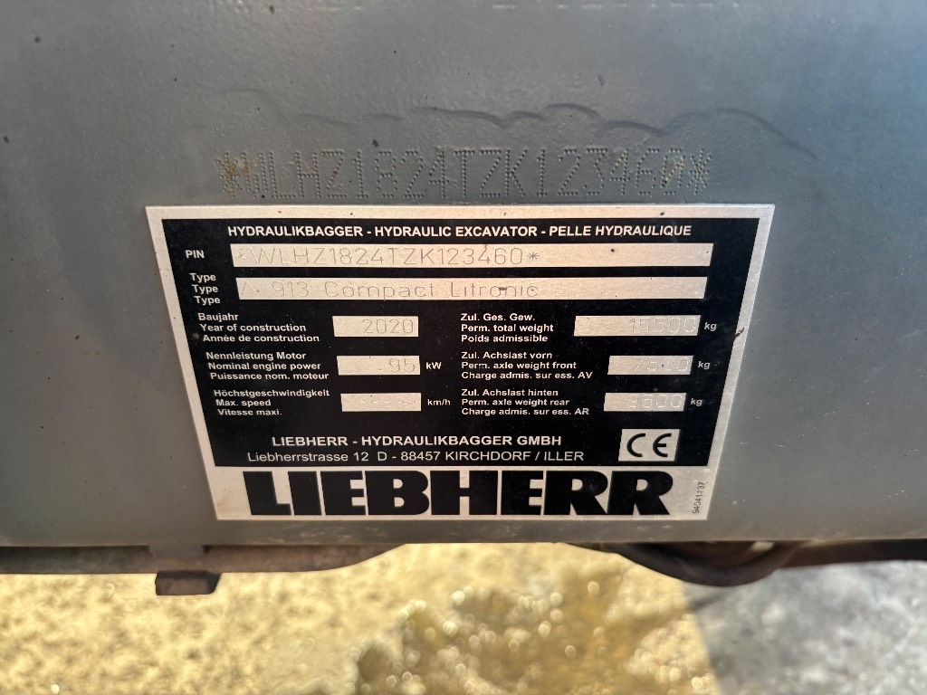 Liebherr 913 compact / Špičkové vybavení, Stage V kuva 10