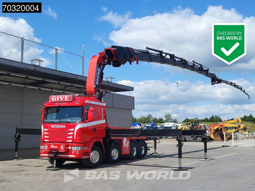 Scania G490 8X4 EFFER 1750/8S + JIB 6S Crane Kran Winch B
