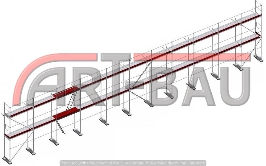 Građevinska fasadna skela 195,00m² Plettac