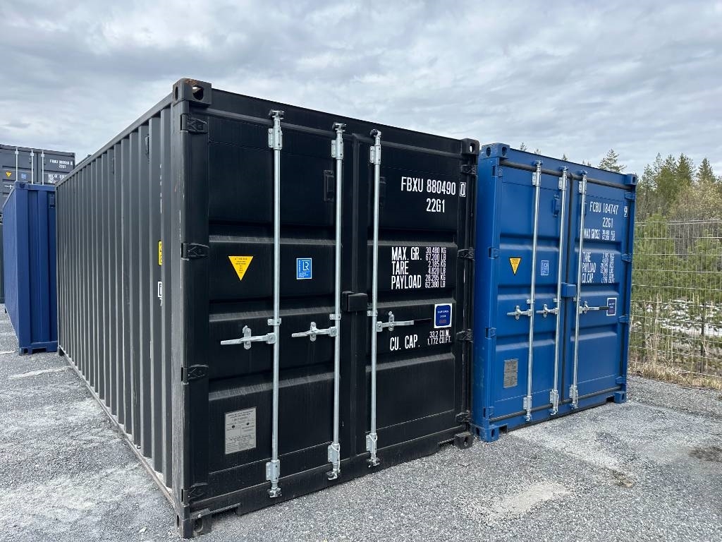 Sjöfartscontainer ny 20fot container olika färger