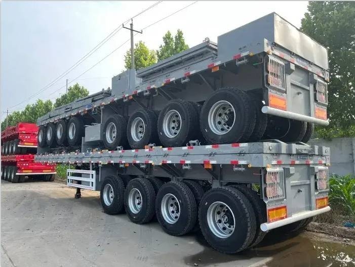 ZW Group 4 axle flatbed container semi trailer