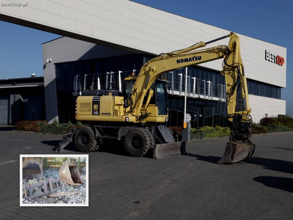 Pelle sur pneus Komatsu PW 140-7 — occasion 2008, 6 440 h