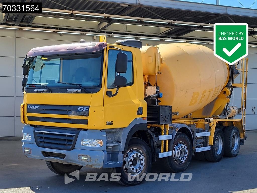 DAF CF85.360 CF 8X4 9m3 Mixer Steelsuspension Big-Axle
