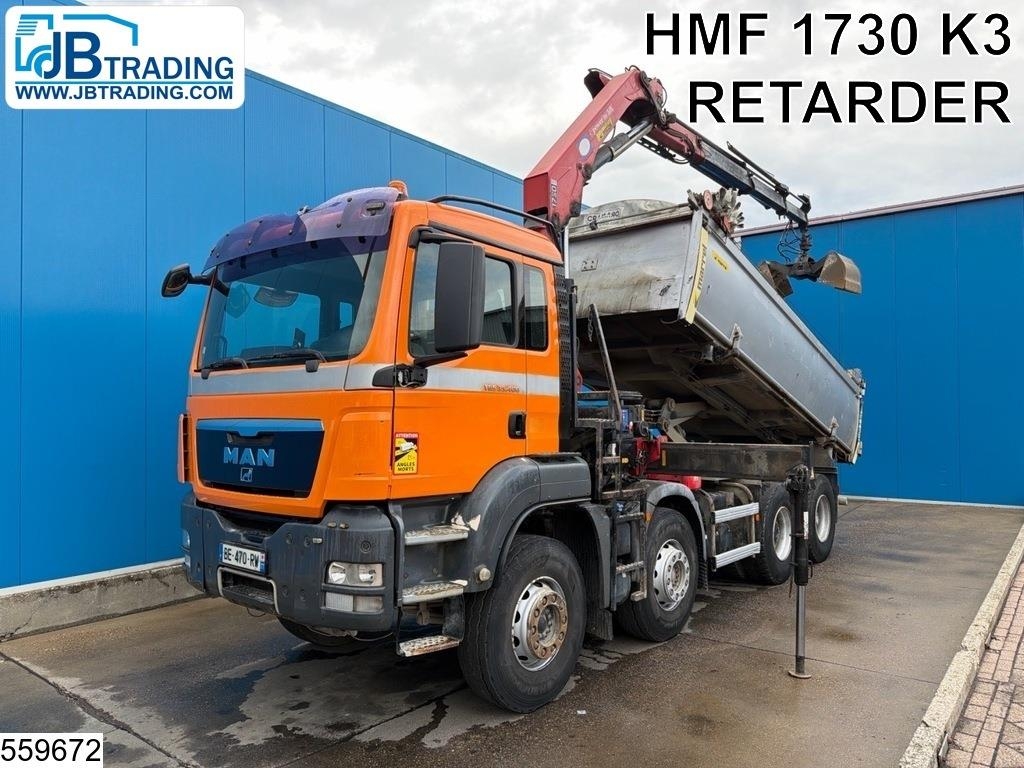 MAN TGS 35 400 8x4, EURO 5, HMF, Retarder, Marrel