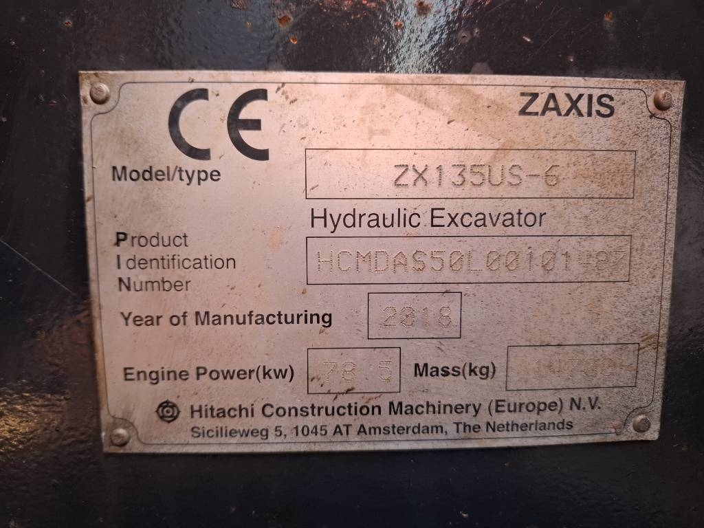日立 ZX 135 US-6/ 物料抓斗、润滑脂、加热器 kuva 15