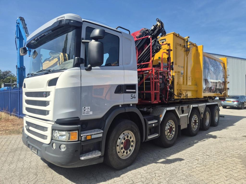 Scania G490 + Container met kraan