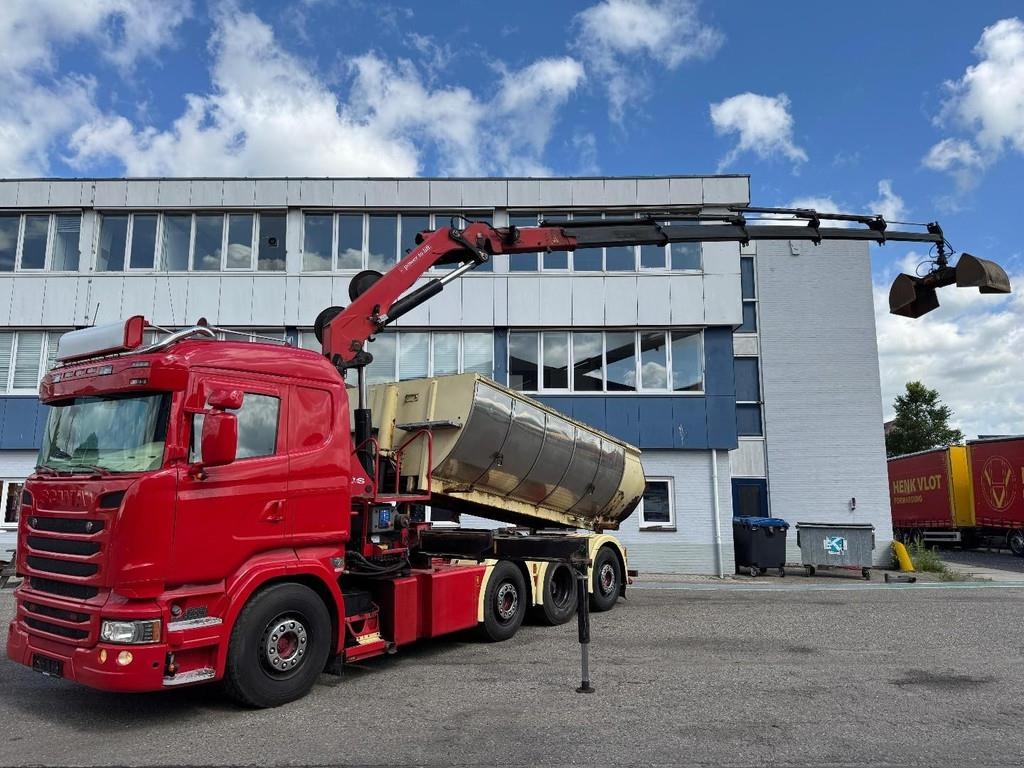 Scania R520 V8 8X2 EURO 6 KIPPER + HMF 2620-K5 + REMOTE C