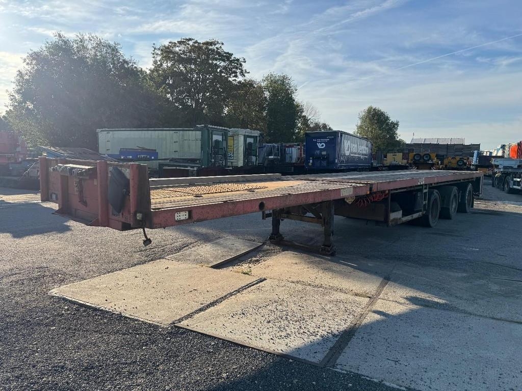 Semi-remorque plateau Broshuis 3AOU-48 3 AXLE - SAF - EXTENDABLE — occasion 1999