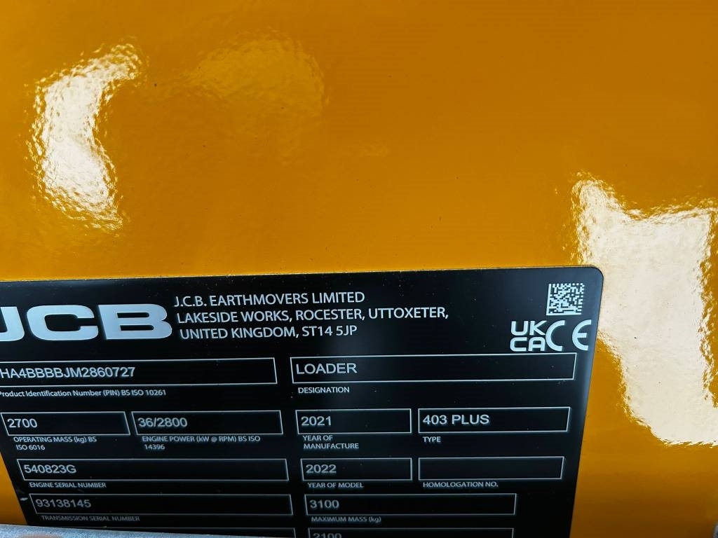 JCB 403 Plus / Utjämningsskopa, Värmare, lite använd! kuva 12