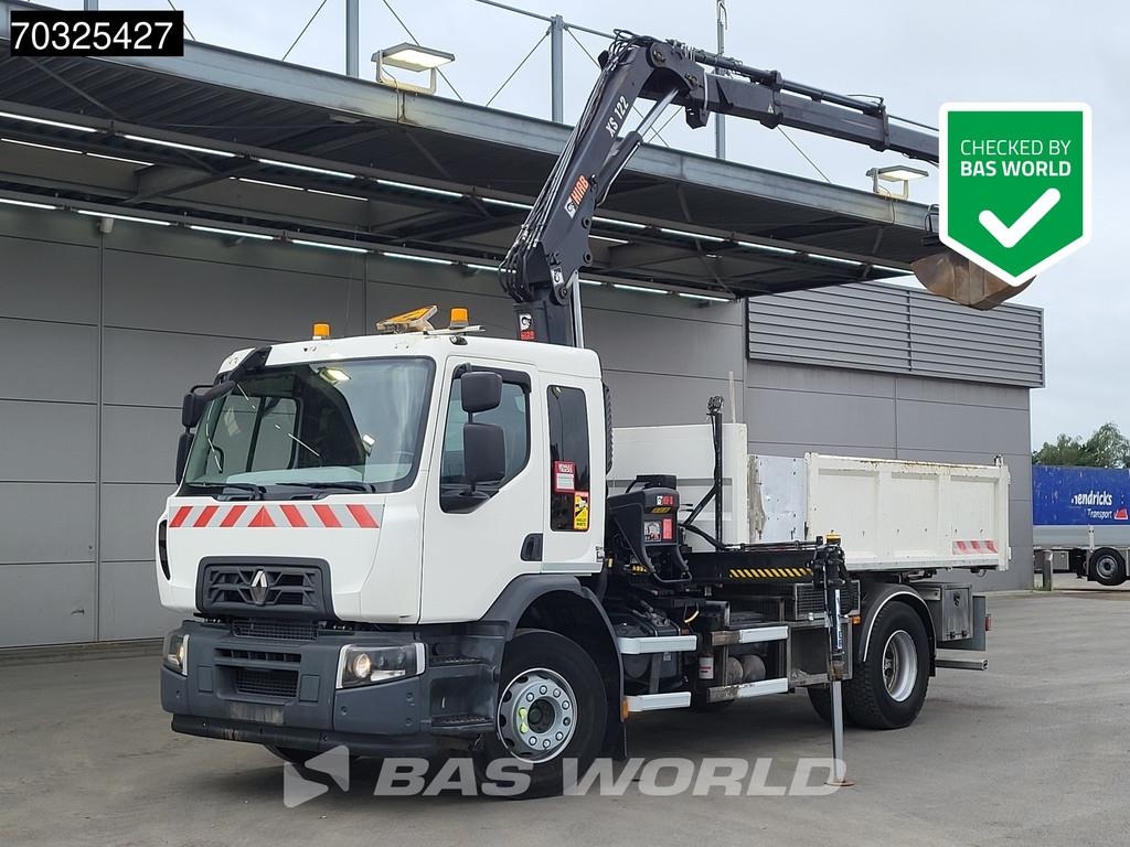Renault C 280 4X2 HIAB 122 B-2 Hiduo Crane Kran 9m3 tipper