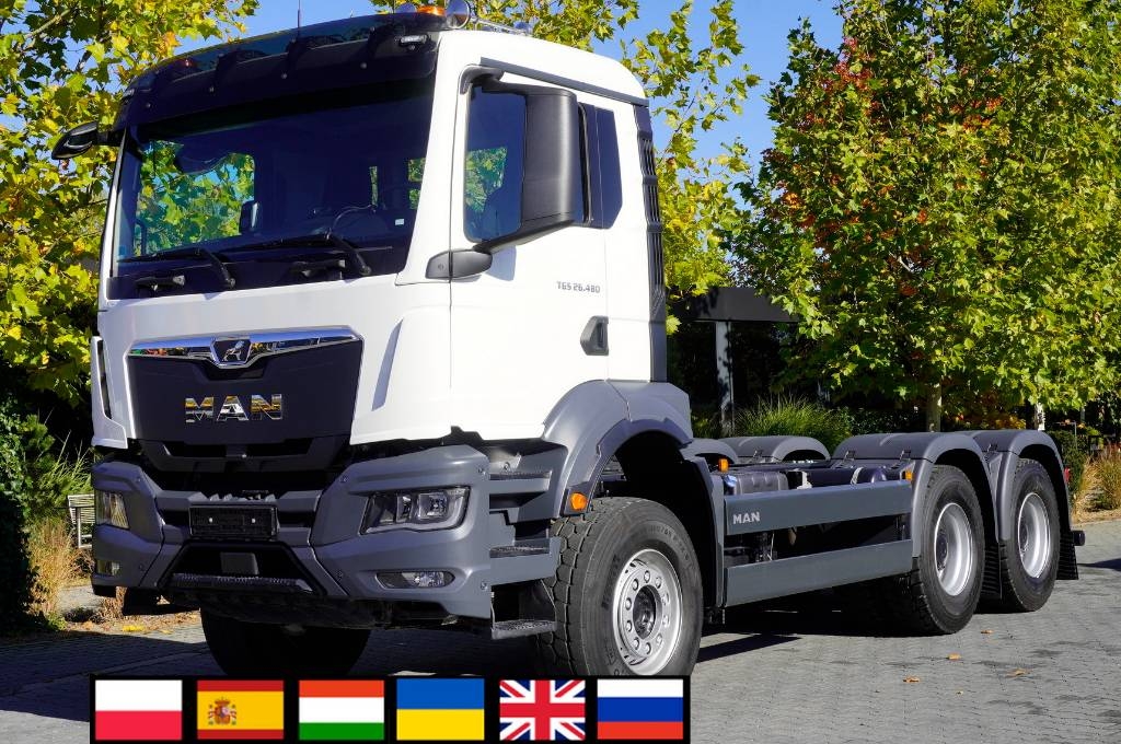 Châssis-cabine MAN TGS 26.480 6x4 / 20 tho. km!!! / chassis 530 cm — occasion 2025
