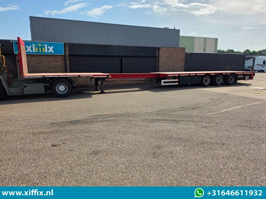 HRD 3-axle flat extendable MEGA trailer, friction str