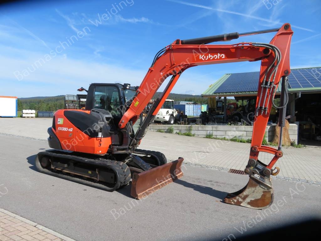 Mini-pelle Kubota KX 080-4 — occasion 2017, 3 400 h