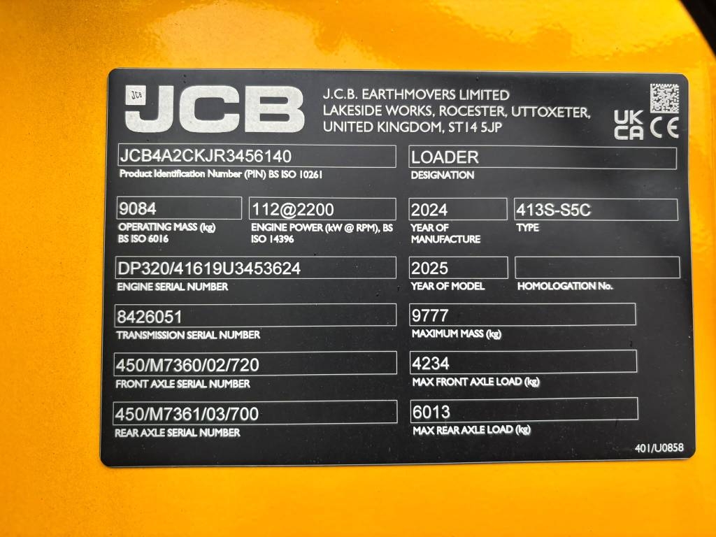 JCB 413K Nordic Edition / U-aura, Kauha, Stage V kuva 14