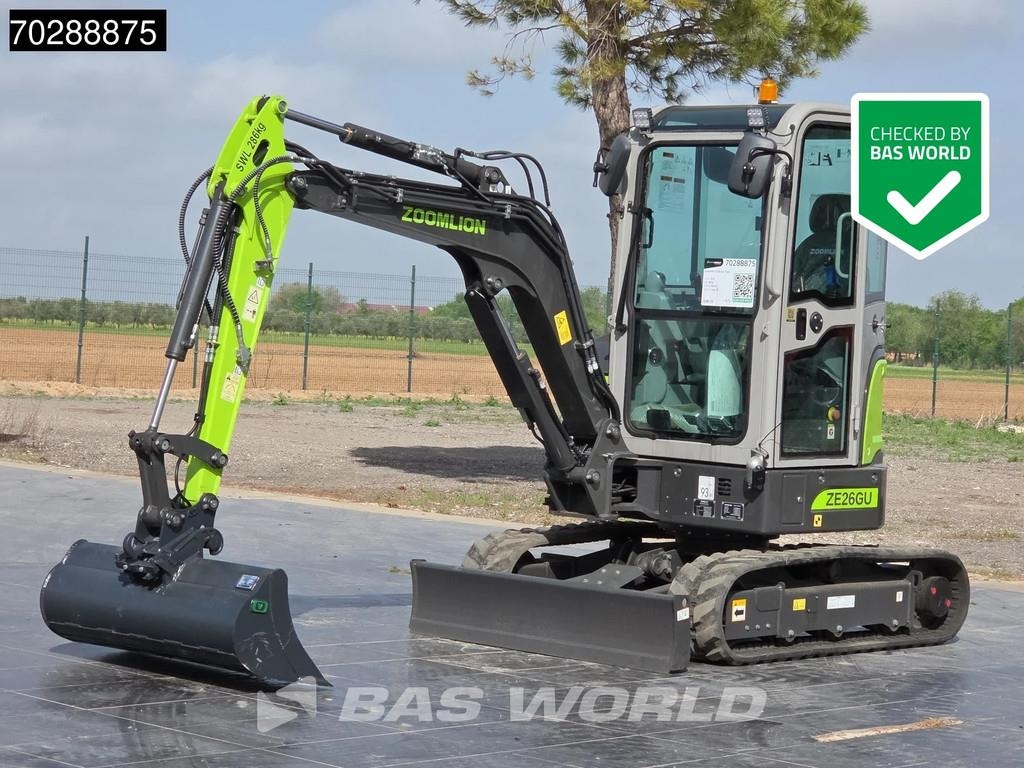 Zoomlion ZE26 GU GARANTÍA DE FÁBRICA - 3 CUCHARAS - MOTOR K