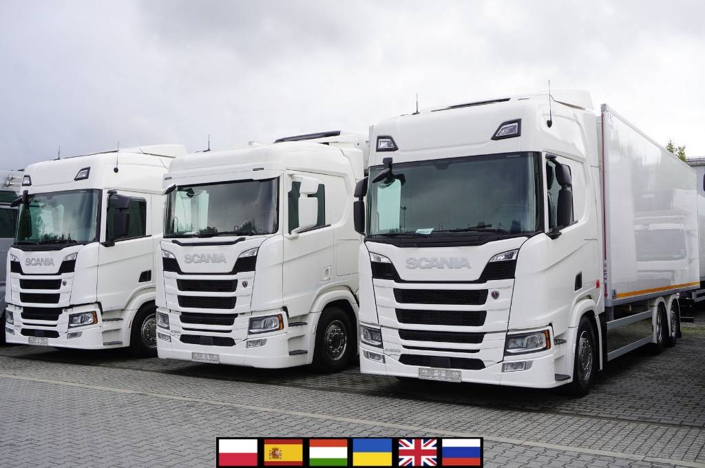 Scania R500 / Refrigerator Superstructure / steered axle