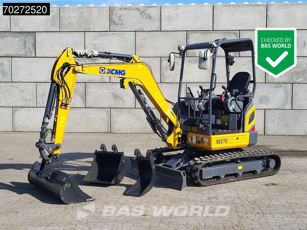 XCMG XE27 E FACTORY WARRANTY - CW / 3 BUCKETS - CE
