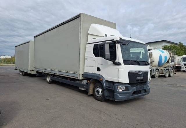 MAN TGL 8.190 4×2 / Cutrainsider + trailer / 80 tho.km