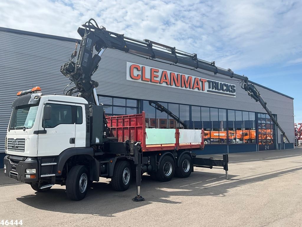 MAN TGA 41.363 8x4 Manual Full steel Hiab 80 Tonmeter