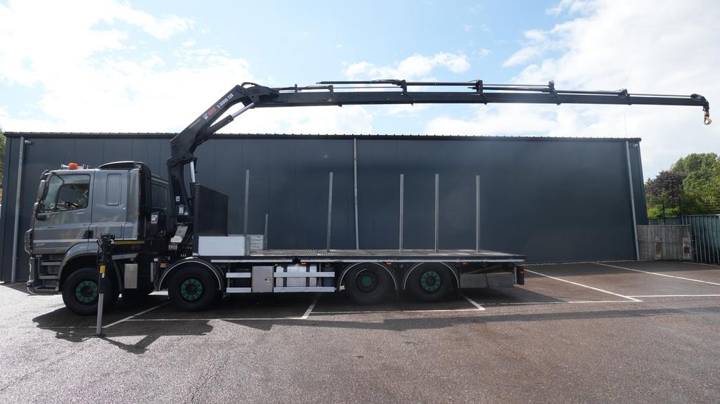 DAF CF 480 8x2 Open box truck with Hiab X-Hiduo 228 E-