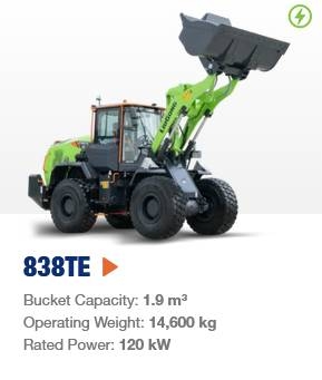 Chargeuse sur pneus LiuGong 838 TE vollelektrisch 14.600 kg — occasion 2026