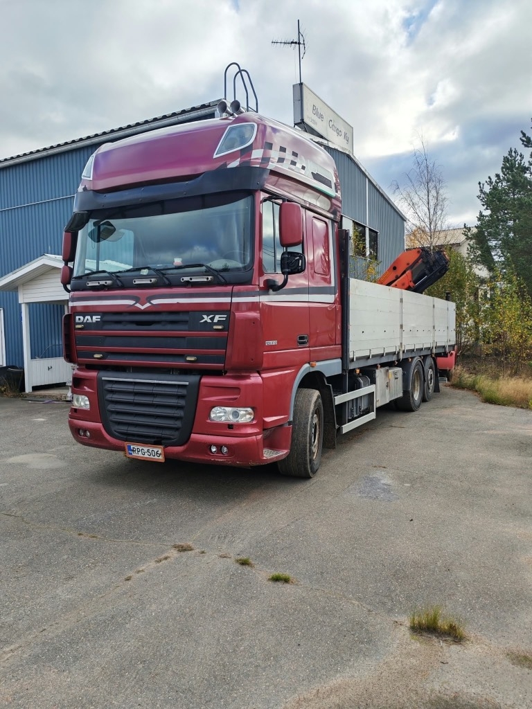 Camion plateau grue DAF XF 105.510 — occasion 2008